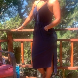 🙌🏽Flattering Dark Navy pocket dress🙌🏽
